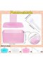 3-Piece Pink, Blue & Clear Non-Stick Rice Ball & Sushi Mold Set with Rice Spoon - 2