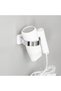 Two hair dryer holders, bathroom cabinet door hair dryer holder, wall-mounted hair dryer holder - extra-large edge (white) - 4
