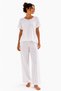Women's Elastic Waist Wide Leg 100% Muslin Home Wear Trousers - 2