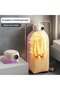 Foldable Dryer Portable Clothes Khaki ABS Plastic 600W LED Temperature Display 100L Bag 360° Heat Circulation Overheating Protection Home Travel - 3