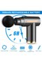 Mini ultra-quiet massage gun - 6 speeds - 4 massage heads with LCD screen - portable for muscle pain relief - 3