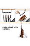 6 Amazing Hangers - Space-Saving Hangers - Wardrobe Space Organizers - Multifunctional Hangers - Sturdy Plastic Material - 360-Degree Rotation - 3