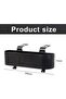 Multifunctional rear seat storage box, headrest storage box with cup holders and hooks, child storage box (black)