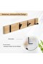 Wall-mounted coat hook, foldable coat hook with 4 hooks, can be used to hang hats, scarves, etc. - 2