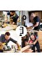 Two-piece screw clamp set for small objects - Black C-clamp - Portable adjustable clamp for versatile applications. - 2