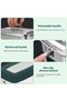 Lunch Box - Stainless Steel - 2000 ml - 22 × 15.5 × 9 cm - Leak-proof - With dividers - BPA-free - Suitable for adults and children - Silver - 3