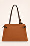 Women's Shoulder Bag with Scarf Detail, Medium Size, Multi-Compartment, Daily Stylish Handbag Elt0408 - 4