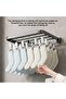 This multi-clip, wall-mounted, foldable clothes drying rack is suitable for drying socks and scarves. - 3
