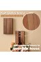 Foldable wall hooks, 2-piece set, simple wooden coat rack, suitable for hanging hats, bags and towels. - 2
