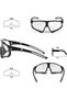 Photochromic sports glasses - auto-grind lenses, UV400 protection - suitable for mountain biking and running. - 3