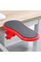 Ergonomically designed desk armrest, perfect for office and home workstations, comfortable computer desk elbow rest (red).