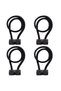 Curtain ribbons, curtain fasteners, curtain tiebacks, magnetic curtain tiebacks, 4-piece decorative curtain fastener woven curtain fixation set