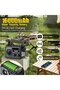 Suitable for Emergency Radio 16000mAh Solar/Manual Tap AM/FM Compass USB Phone Charger LED Flashlight SOS for Camping Hiking Gray - 2