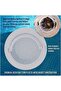Round skimming basket. Suitable for above-ground swimming pools. With handle for easy removal. Pack of 2 - 16 cm in diameter - White - 3