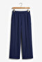 Modal Fabric Flexible Comfortable Ribbed Detailed Women's Trousers