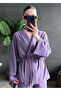 Lilac Textured Tied Kimono - 24Y98655 - 3
