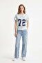 V-Neck Stone Detailed College T-Shirt - 4