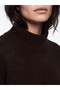 Özmarka New Season Brown Half Turtleneck Women's Knitwear Sweater - 3