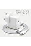 Replacement Durable 30W USB C Charger Compatible With MacBook Air 13 M2, Air 15 M3, Pro 14 M3, Pro 16 M2 with Strong Cable, Heat Resistant, Long Lasting Use, USB Type-C - 2