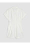Lcw Vision White Shirt Collar Women's Shorts Jumpsuit - 7
