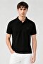 Men Classic Fit Embroidered Logo Short Sleeve Polo Shirt, Black