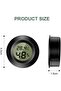 Black Mini Digital Indoor Thermometer & Hygrometer Set, LCD Temperature & Humidity Gauge for Nursery & Pets - 2