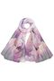 Women's silk scarf, elegant vintage chiffon shawl, breathable and lightweight silk scarf, 160 x 50 cm - 4