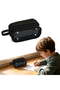 Black Large Capacity Multi-Compartment Detachable Pencil Case Cosmetic Bag