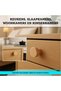 8-Piece Natural Wood 35mm Cabinet Door Drawer Knob Set - 7