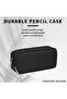 Children's pencil case, large capacity, beautiful double-layer design, suitable for teenagers, black. - 3