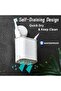 Powerful suction cup toothbrush holder - can hold toothbrushes - toothpaste - razors - detachable suction cup - white - 4