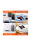 Portable CD player with speaker, LED screen, stereo player, wall-mounted CD player and FM radio - Pink - 4