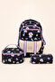 Primary School Middle School 3-Piece School Bag Set Orthopedic Multi-Compartment Lightweight Lunch Bag Pencil Holder