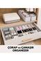 4 Pcs Sock and Laundry Organizer Drawer and Closet Organizer, Shelf Organizer, Foldable - 2
