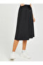 Drawstring Detail A-Line Core Midi Skirt - 3