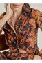Winered Women Paisley Print Front Knot Crop Shirt With Flared Pant - 5