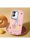 Vivo Y28 Compatible Case Camera Protector Pink Silicone Couple Phone Case with Bear Pattern - 2