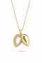 316L Steel Chain Gold Color Drop Bud Model Necklace