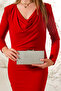 Women's Silver Zigzag Patterned Metal Handle Evening Dress Wedding Invitation Bag - 4