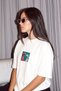 Women's Oversize T-Shirt Birds Atelier Printed White – Crew Neck, Comfortable Fit, 100% Cotton - 3