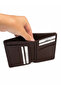 Genuine Leather Vertical Brown Men's Wallet with Gift Box Mcz3040 - 3