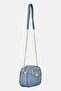 Women Hardware Logo Cross Body Bag, Misty Blue - 3