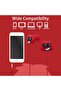 Jellie Drops Wired Earphones, Red - 3