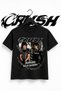 Crush Printed Unisex Black-White T-Shirt T-Shirt