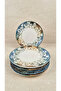 Nilüfer 6-Piece Porcelain Cake Plate Set - 2