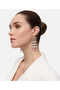 Dangle Earrings with Rhinestones and Artificial Pearls - 2