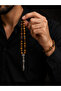 Cylinder Tiger's Eye Natural Stone Prayer Beads and Bracelet Set Medium Size Men's Premium Design - 3