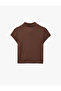 Half Zip Slim Fit Stand Collar Short Sleeve Sports T-Shirt - 6