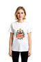 Women's Funny Pug Printed Short Sleeve T-Shirt Crown Motif Pet Lover Design Comfortable Casual