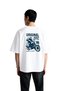 Men's Oversize Motorcycle Printed T-Shirt Vintage Biker Retro Graphic Relaxed Fit Casual Wear Modern